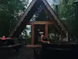 Белый домик с пирсом и купелью (печное отопление)