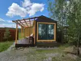 Эко домик с панорамным окном