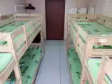 Кровать в женском номере c 4 двухъярусными кроватями (удобства общие)