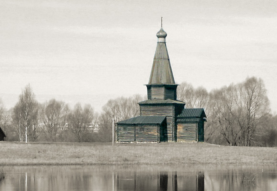 церковь Успения села Курицко 1595 г. Новгородской области.